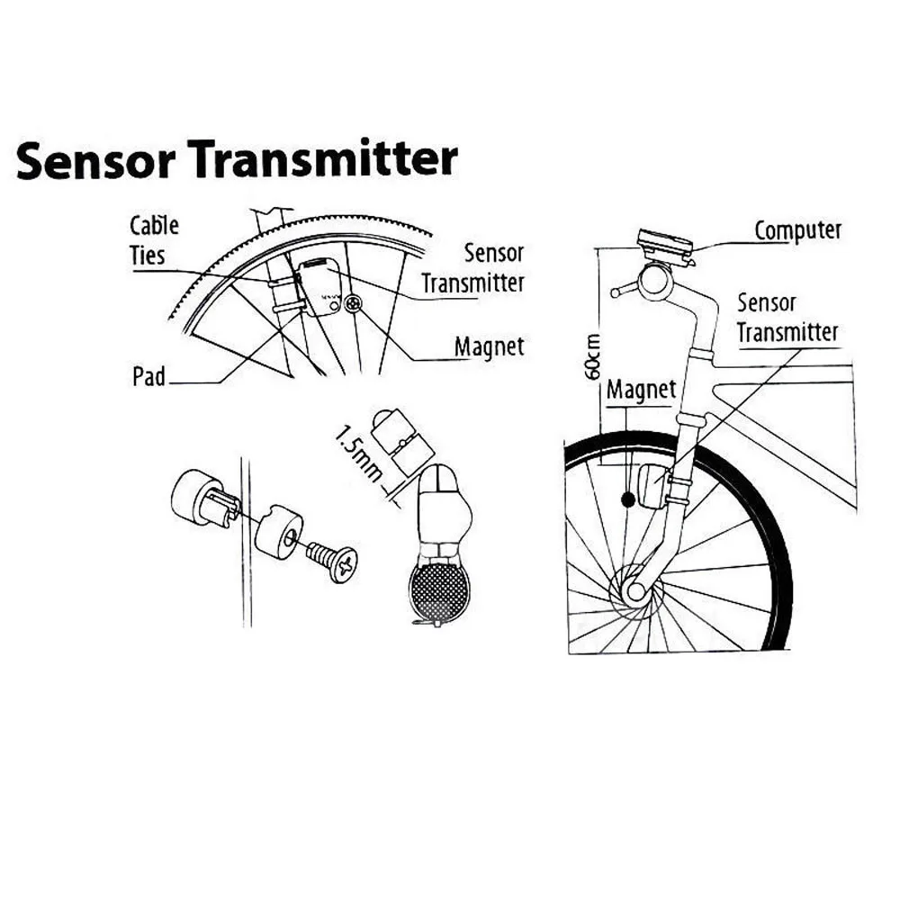 1 Set Bicycle Speedometer Bike Cycle Computer Wireless Cycling Computer Bicycle Speed Bike Power Meter Cyclocomputer Hot