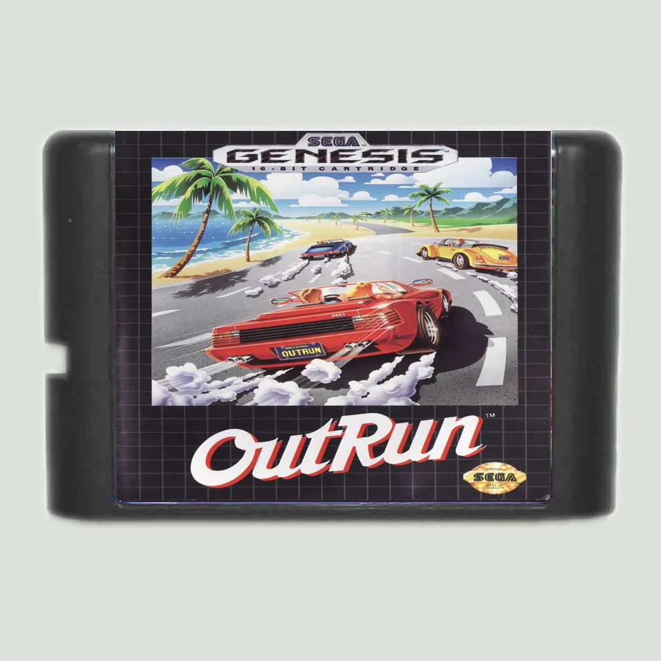 Outrun 16 бит sega MD игровая карта для sega Mega Drive для Genesis