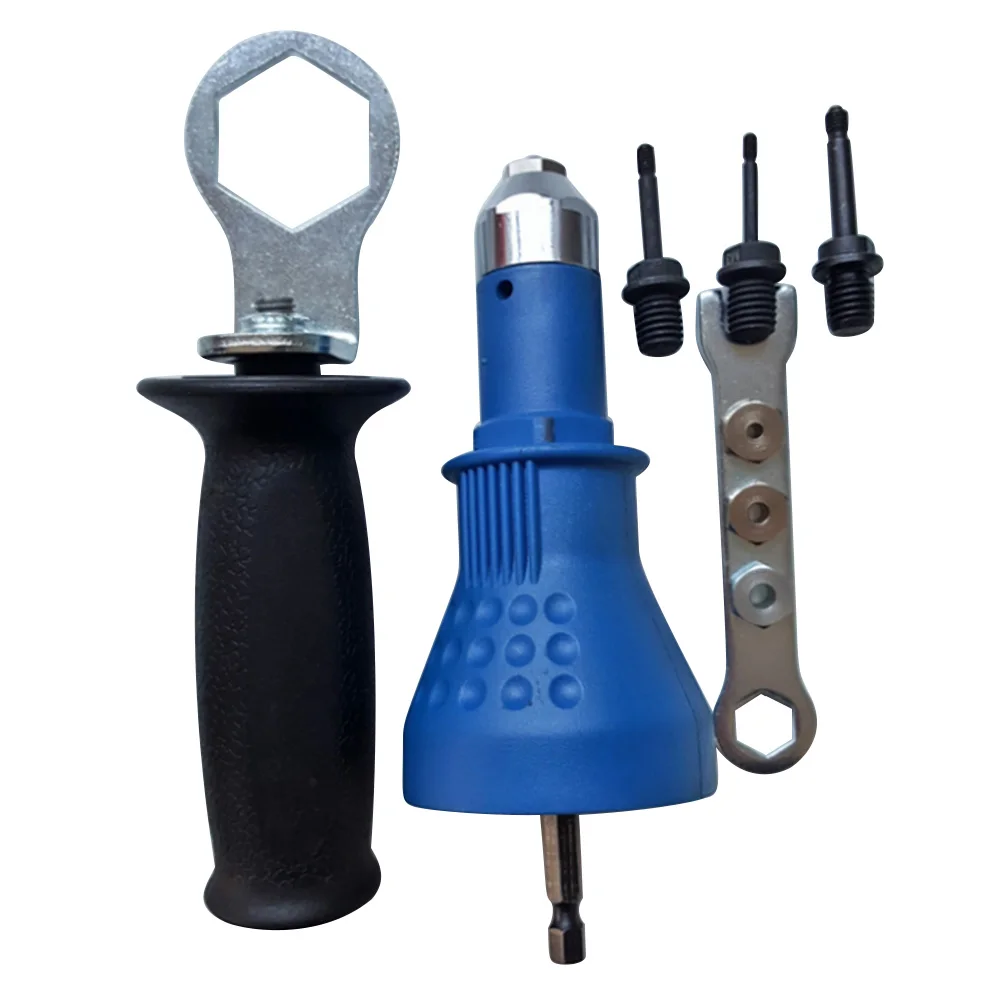 

Electric Rivet Nut Gun Attachment Cordless Drill Adapter Insert Riveter Riveting Tool
