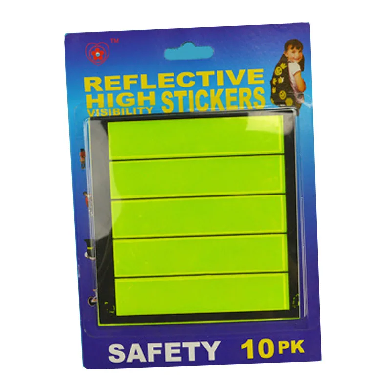 

Outdoor Reflective Safety Tape Rectangle Cycling Motorcycle Car Mountain Bike Night Riding Safe Reflective Stickers for Bicycle
