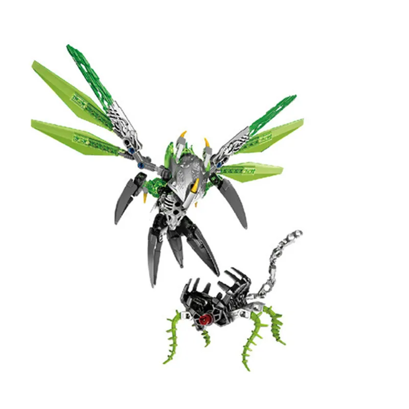 

BIONICLE 89 pcs Uxar Creature of Jungle action figures Building Block Bricks Kids toys