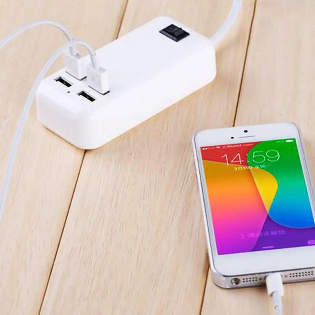 4USB порты телефона зарядное устройство концентратор 25W 5A Настольный EU/US/UK штекер