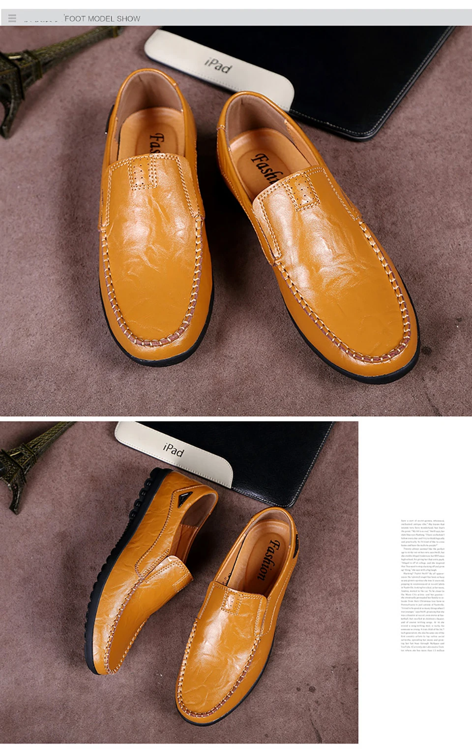 Lightweight Leather Moccasin Men Flat Casual Loafers Shoes