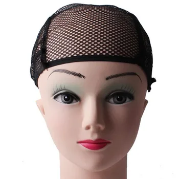

Hair Style Elastic Unisex Stocking Wig Liner Cap Hairnet Nylon Stretch Weaving Mesh Net Fishnet Ladies Elastic Wig Caps