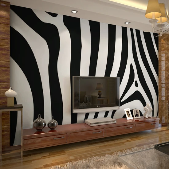 Зебра кожа черно-белая полоса фрески обои для ТВ диван фон 3d настенные фотообои Papel настенная бумага домашний декор