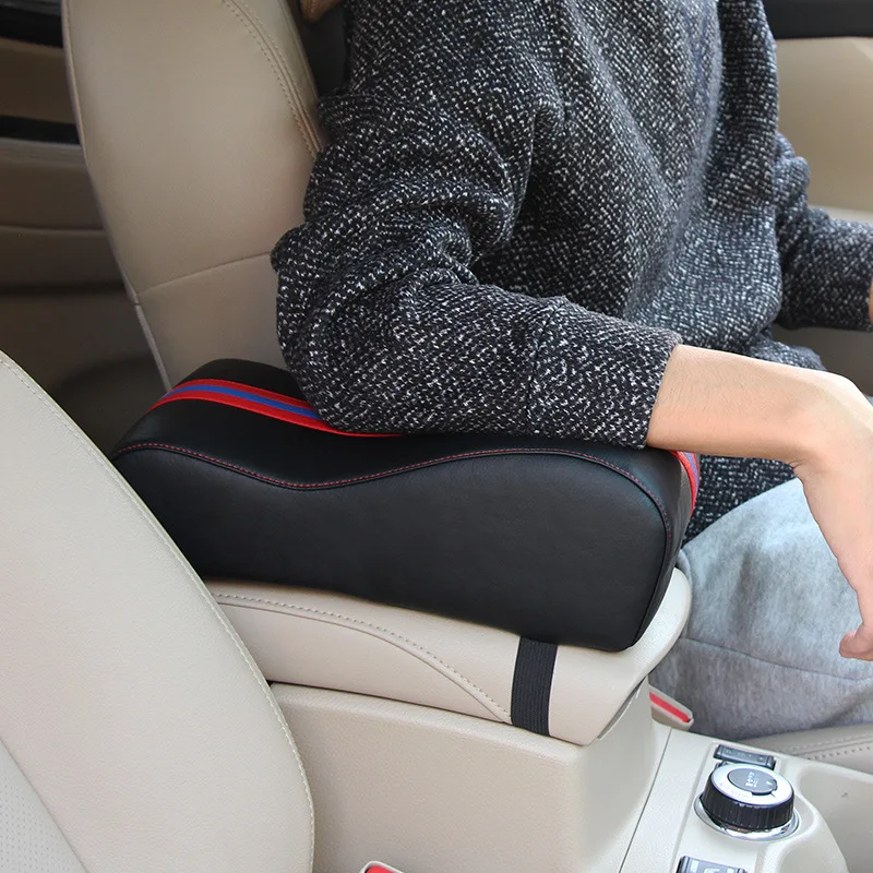 

New Fashion Car Armrest Pad Auto Armrests Covers Universal Protective Car Center Console PU Leather Arm Rest Seat Box Pad