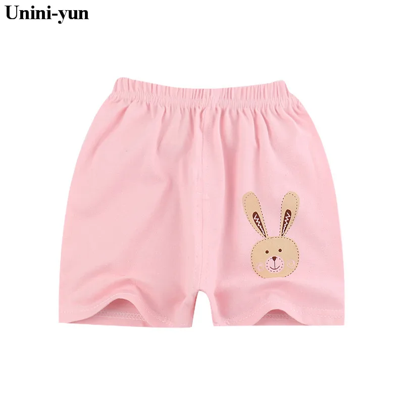 Летняя детская одежда шорты для мальчиков и девочек хлопковые шорты с принтом для малышей летние шорты для маленьких девочек - Цвет: Розовый
