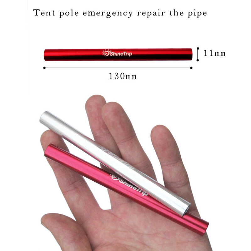 5Pcs Tent Pole Break Emergency Tube Repair Connecting Pipe Applicable 8.5mm Outdoor Camping Accessories First Aid Tool|Аксессуары для