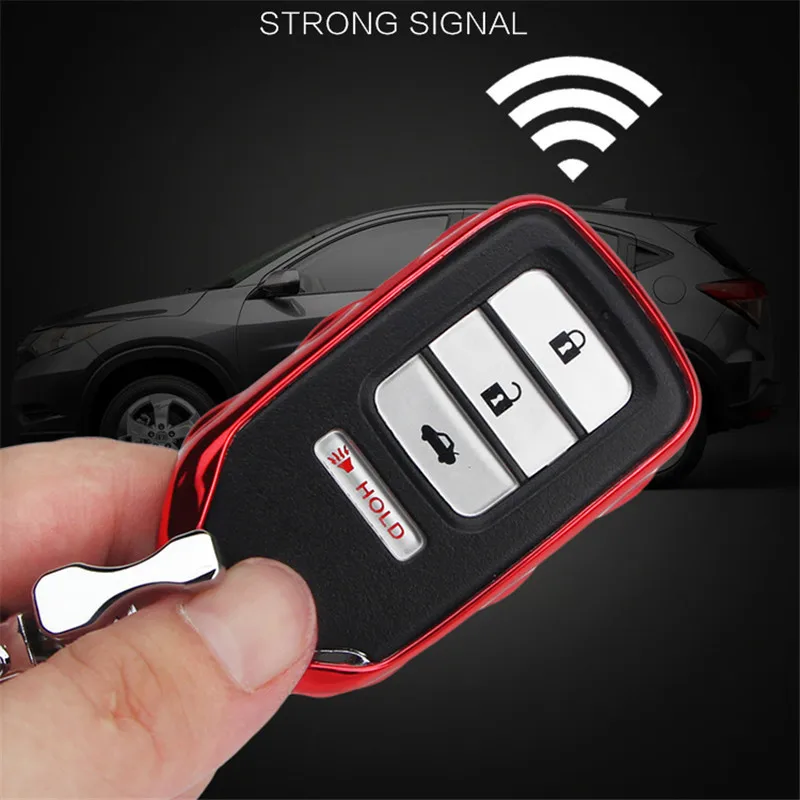 TPU Car Key Cover Case For Honda Civic CRV Accord XRV 9