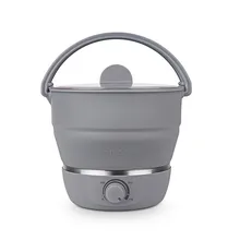 Nathome складная электрическая сковорода портативный многофункциональный дорожный Электрический горшок 110 В/220 В двойное напряжение плита 1л