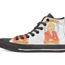 Лесли Повседневная Высокая холщовая обувь кеды для дропшиппинг