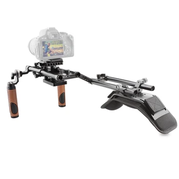 

CAMVATE DSLR Shoulder Mount Rig Dual Handgrip Support Kit C1769