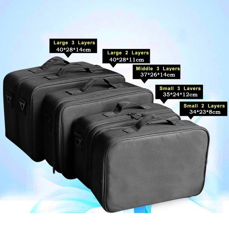 Makeup Bag Organizer Professional Makeup Box Artist Larger Bag nail pattern semi-permanent tool box cosmetic case bags Makeup Bag Organizer Professional Makeup Box Artist Larger Bag nail pattern semi-permanent tool box cosmetic case bags