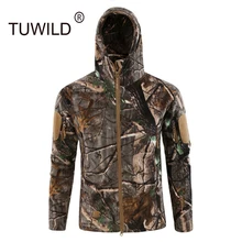 Зимняя тактическая флисовая утолщенная камуфляжная куртка мужская городская уличная походная альпинистская теплая ветрозащитная охотничья куртка