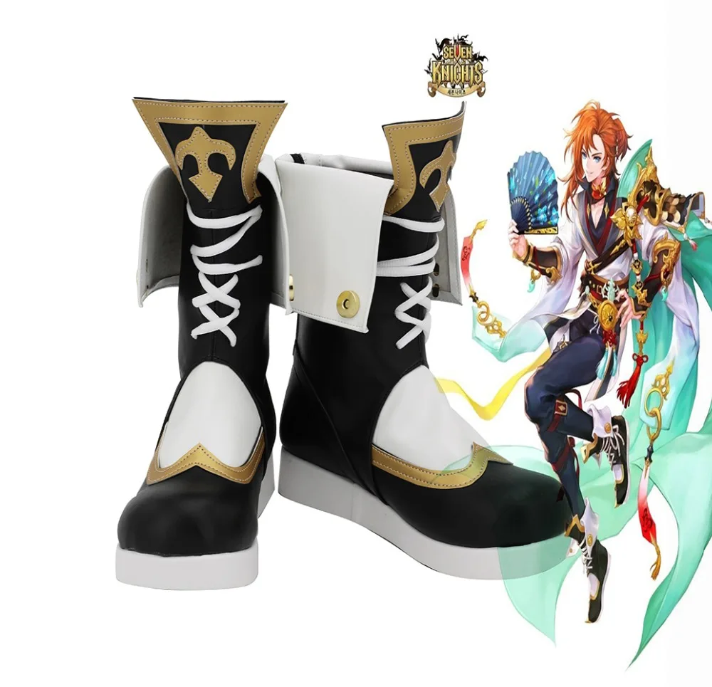 

Seven Knights Weird Fairy Sage Aarang Cosplay Boots Shoes Custom Made Any Size