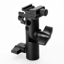 High Quality Metal Camera Flash M11-051 Hot Shoe Bracket Umbrella Holder Swivel Studio Light Stand Adapter Hot Selling