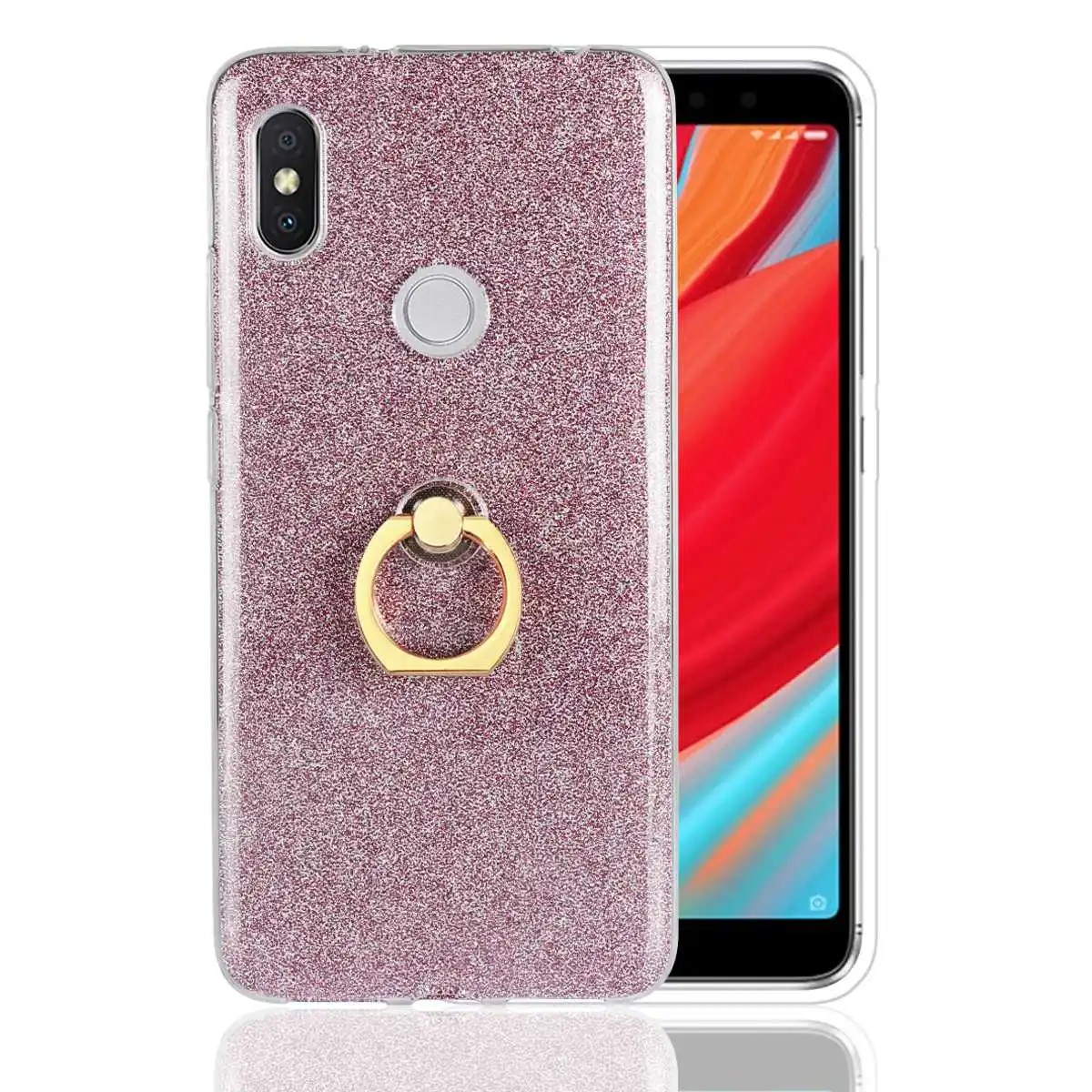 Блеск стенд для колец на палец чехол XIAOMI Redmi S2 Y2 редми крышка Siliocne противоударный