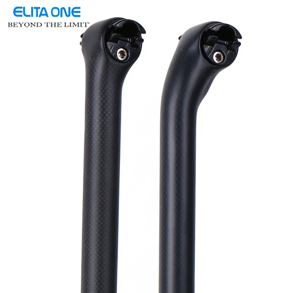 

ELITA ONE carbon fiber seat post 3K matt /Glossy mountain road bicycle new round head seat compatible carbon seatpost 2018