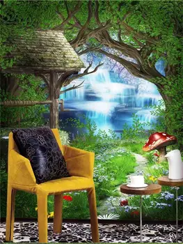 

3d room custom wallpaper photo non-woven mural picture welcoming pine tree money decoration painting wallpaper for walls 3 d