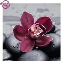 Полный квадратный алмаз 5D DIY Алмазная картина фото на заказ Камень Орхидея 3D вышивка крестом, мозаичный Декор Рождество
