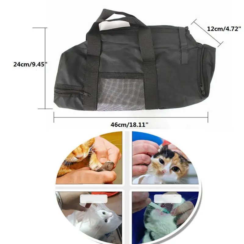 Cats Grooming Bathing Mesh Bag Kitten Restraint Bag No Scratching Biting Restraint For Bathing Nail Trimming Injecting Examing Cats Grooming Bathing Mesh Bag Kitten Restraint Bag No Scratching Biting Restraint For Bathing Nail Trimming Injecting Examing
