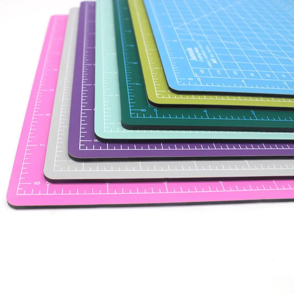 

A5 Cutting Board Manual Model Multi-Purpose Model Cutting Pad Rubber Stamp Engraving Pad Measuring Scale Board for office study