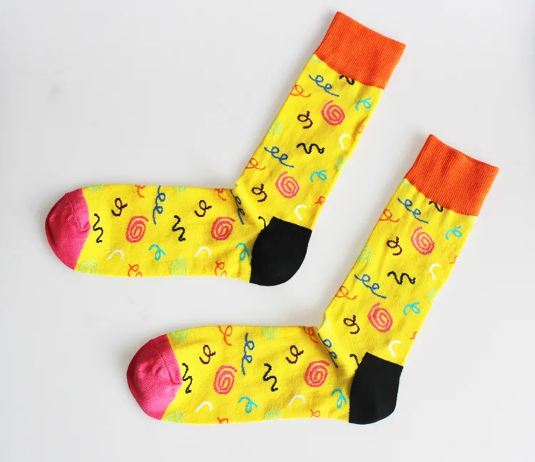 12 пар Happy Socks шведский народная Стиль Для мужчин Для женщин эксклюзивные носки хлопковые носки с индивидуальным дизайном Meias женский