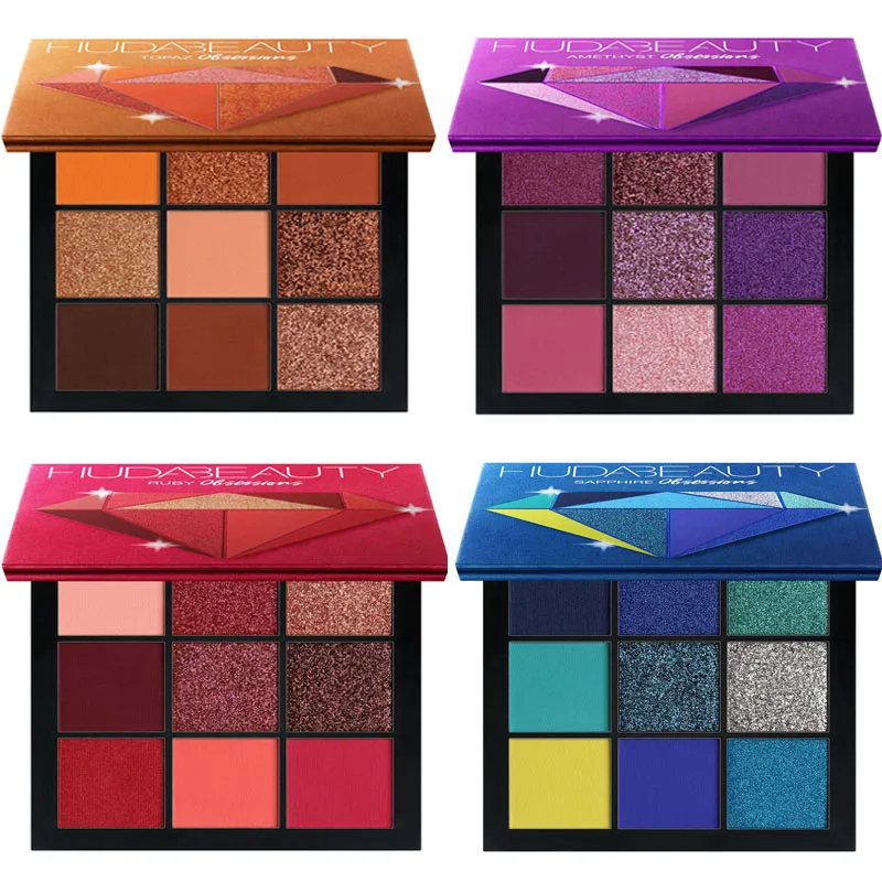 Hudas Beauty Makeup изумрудные навязчивые палитры теней для век Палитра матовое мерцание