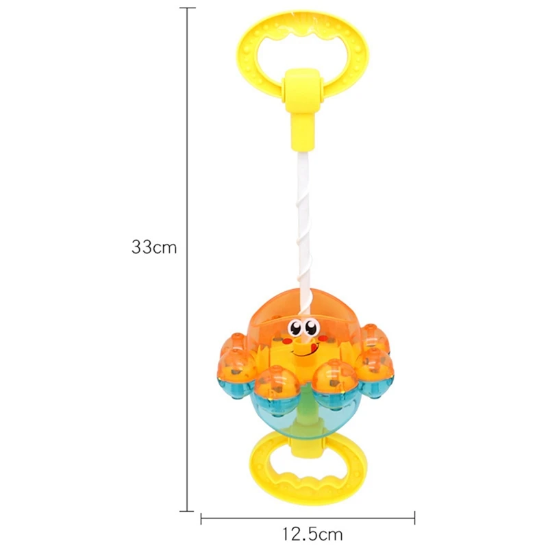 Водяная Ванна игрушка для младенцев милые для детей животных Осьминог в форме вращающийся Спрей Водяной насос горячей