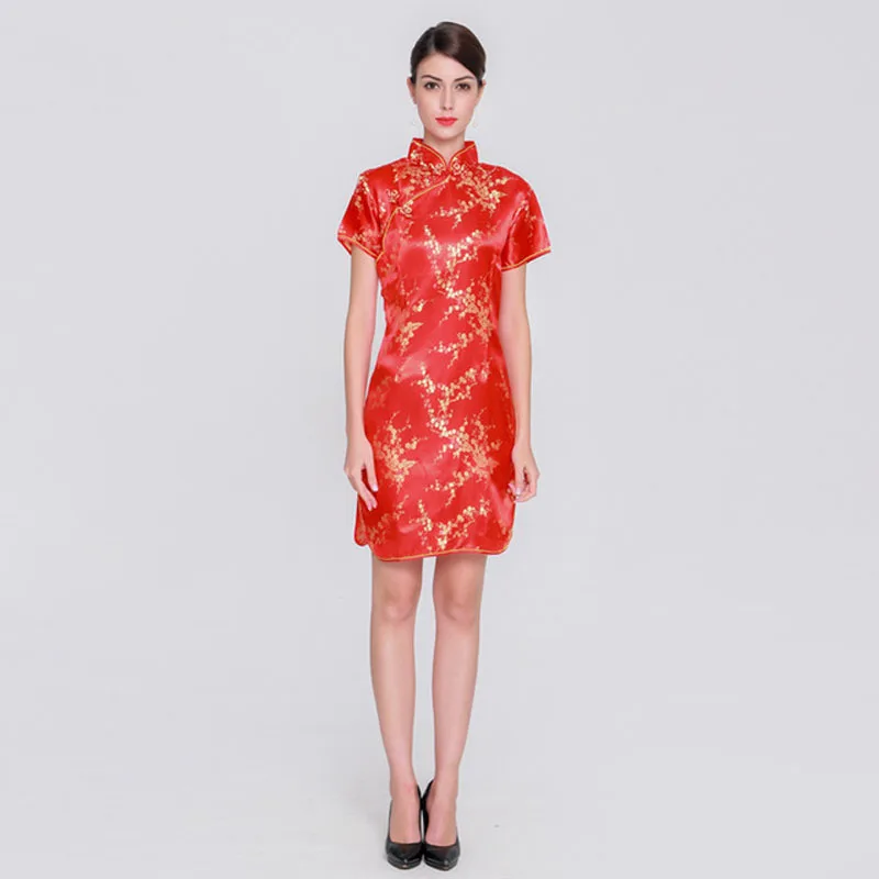 Elegant Slim High Quality Qipao New Chinese Female Rayon Dress Mandarin Collar Vintage Cheongsam Vestidos S-3XL 4XL 5XL 6XL