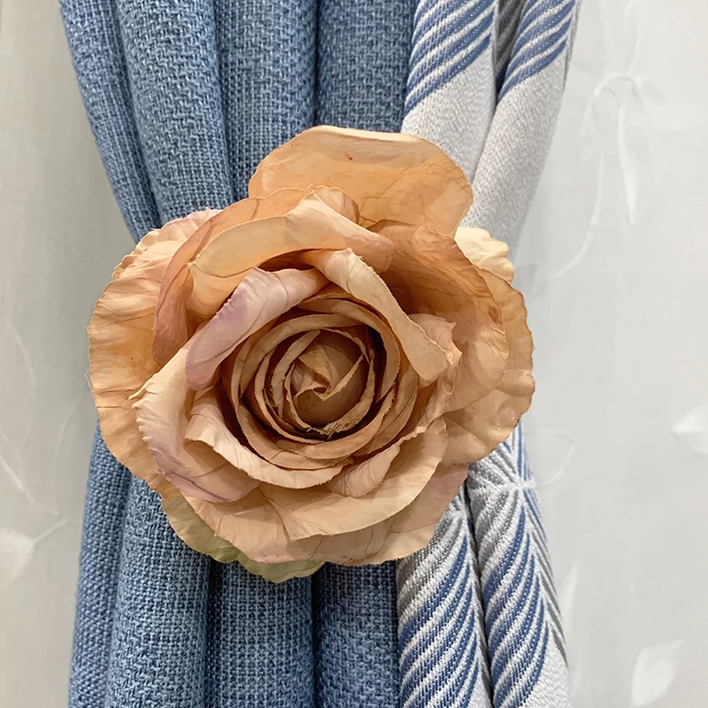 

European Artificial Bubble Flower Curtains Tieback Magnet Curtains Magnetic Buckle Curtain Holder Curtain Belt Accessories
