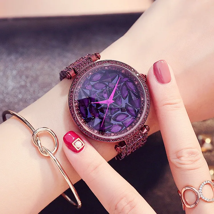 

Top Brand Rose Gold Luxury Women Dress Watch Rhinestone Fashion Crystal Quartz Watches Women Wrist Watch Female montre femme