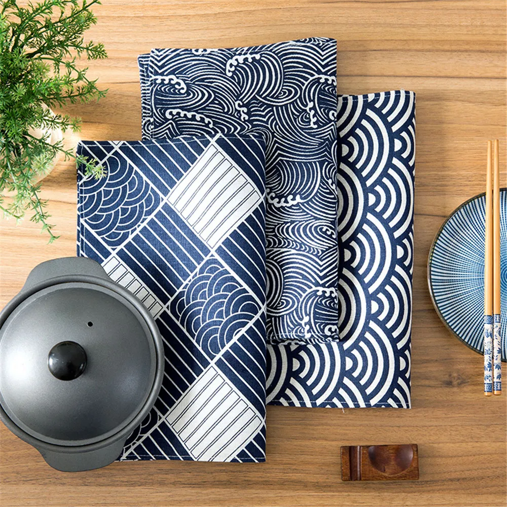 

Creative Cotton Linen Placemats Striped Plaid Table Mat Heat-insulated Non Slip Washable Pad Mat Household 1pcs