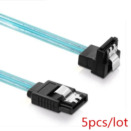5 шт./лот Супер Скоростной SATA 3 0 III SATA3 6 ГБ/сек. 90 градусов прямоугольный кабель
