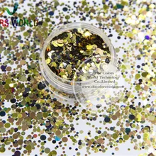 RLM-155 бусины разных цветов в горошек для дизайна ногтей и поделок