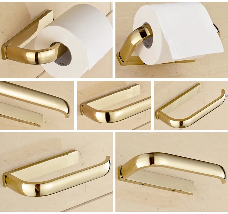 Gold paper holder hanger