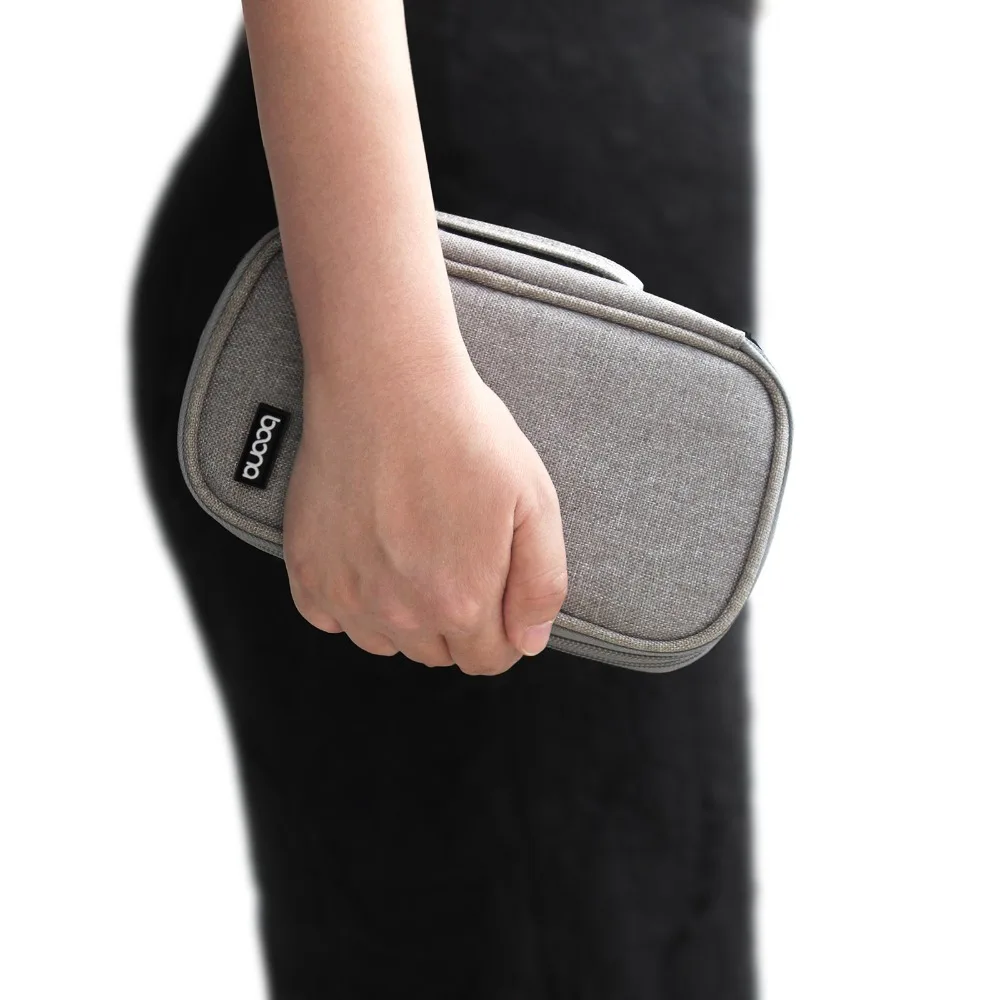 Boona Ткань Оксфорд жесткий диск сумка для хранения электронный органайзер iPhone защитная сумка органайзер для usb чехол вкладыш чехол