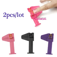 BNG 2pcs Manicure Nail Gel Model Clip Edge Polish Glue Overflow Beauty Tool Art Decoration