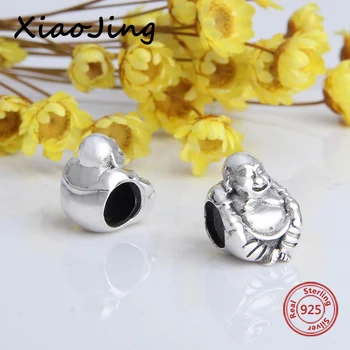 

2018 new arrivals diy craft beads 925 sterling silver Buddha charms fit original Pandora charms bracelet fashion jewelry making