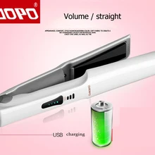 Usb зарядка выпрямитель и прибор для завивки керамический для выпрямления плоский контроль температуры утюжка может заряжать для укладки телефона