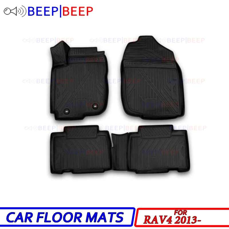 

For Toyota RAV4 2013- car floor mats carpets auto floor mats waterproof dustproof skidproof car styling interior decoration