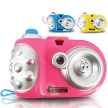 Детский Забавный светодиодный мигающий интерактивный игрушечный фотоаппарат случайного цвета с изображением овечки, светильник, детские развивающие игрушки