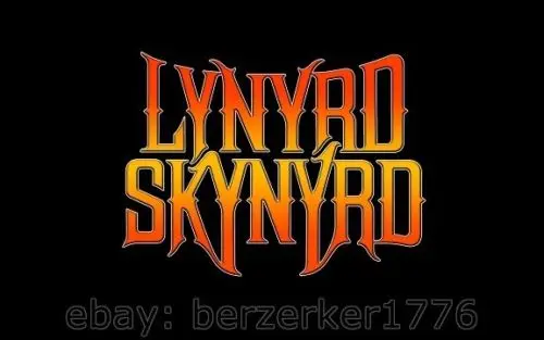 

3ft x 5ft 3 x5ft Lynyrd Skynyrd black flag banner southern rock Van Zant print Polyester banner flag Size 150*90cm