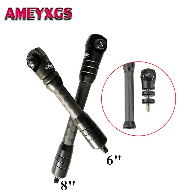  US $67.20 Archery Compound Stabilizer Shock Absorber Dampener Pure Carbon Fiber Stabilizer 