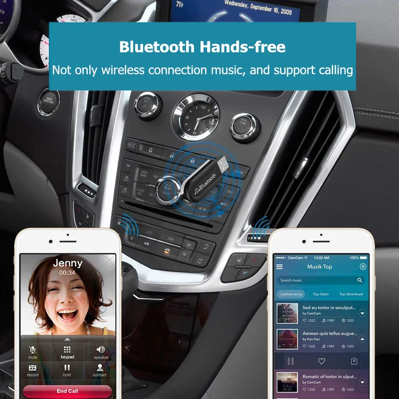Беспроводной Bluetooth 4 0 адаптер USB аудио ключ Музыкальный звуковой приемник для