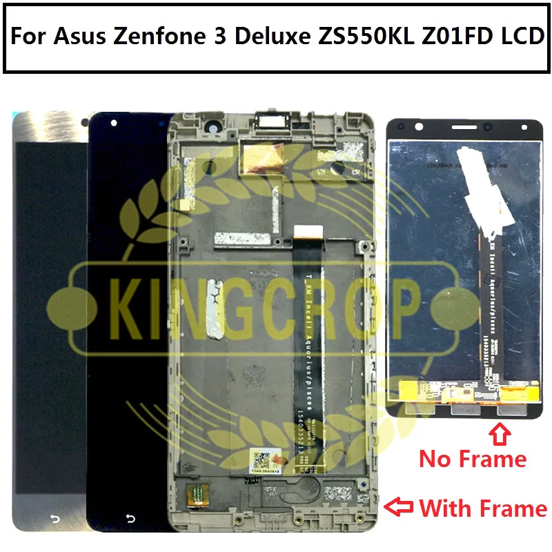 

For Asus Zenfone 3 Deluxe ZS550KL Z01FD LCD Display Touch Screen Digitizer Assembly Replacement For 5.5" ASUS Z01F LCD
