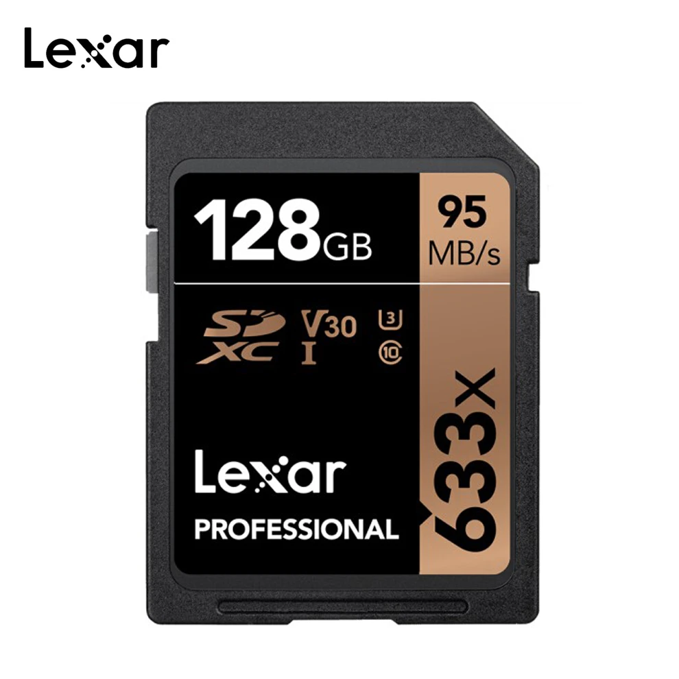 Lexar 633x SD карта 64 Гб 128 ГБ 32 ГБ transcend compact flash sdxc класс 10 высокоскоростная карта памяти телефон для ceamere планшет ноутбук