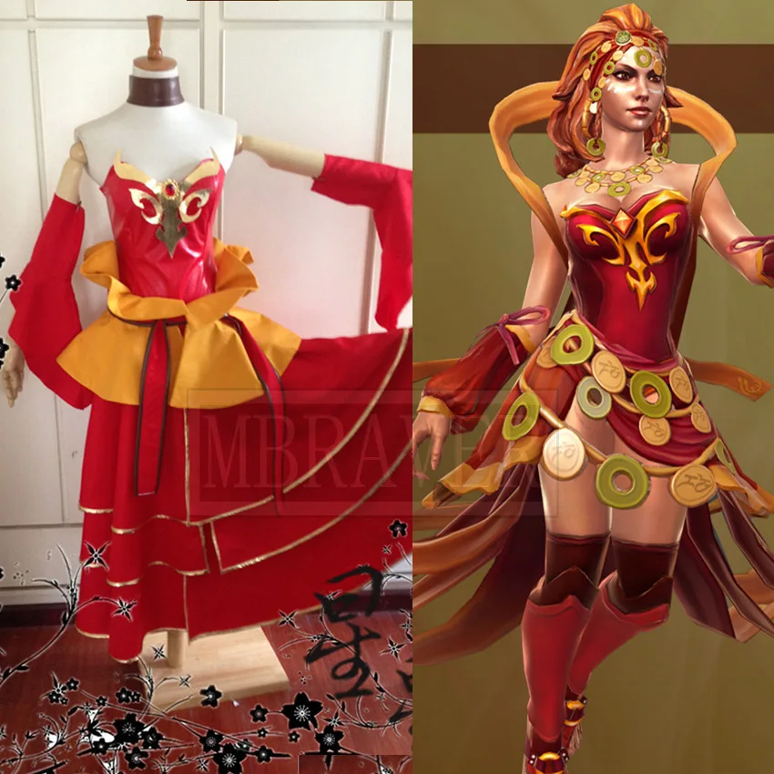 Lina обратное платье для косплея из игры Оборона презерватива костюм косплея|costume