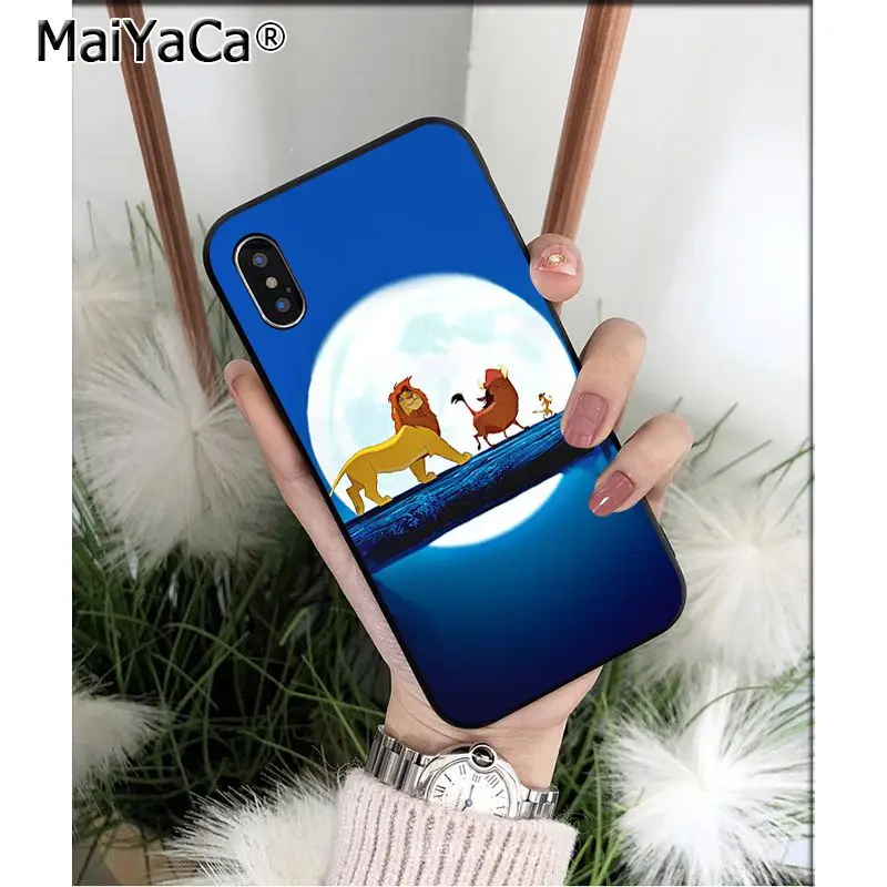 Мягкий чехол для телефона MaiYaCa The Lion King Simba из ТПУ Apple iPhone 8 7 6 6S Plus X XS MAX 5 5S SE