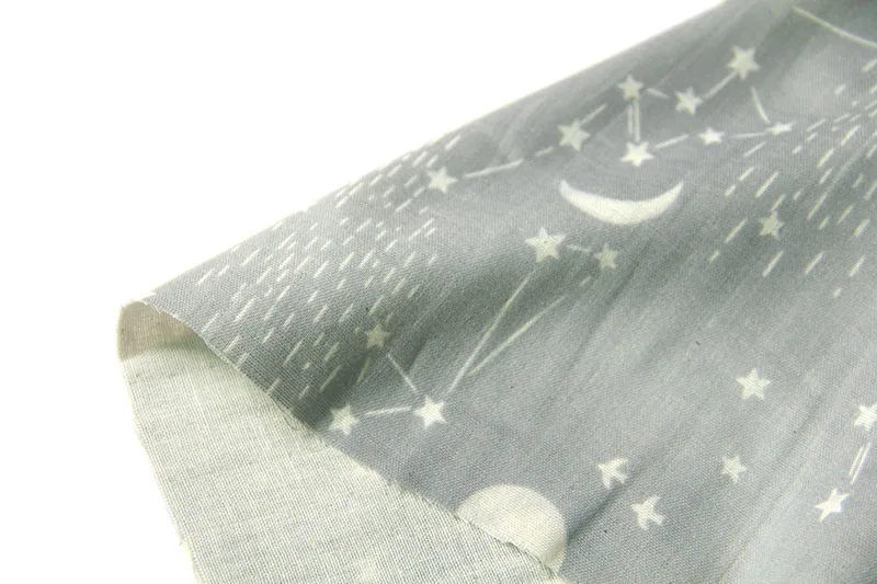 Полметра японская Лоскутная стеганая ткань Бабай двойная Марля из хлопковой ткани Созвездие C